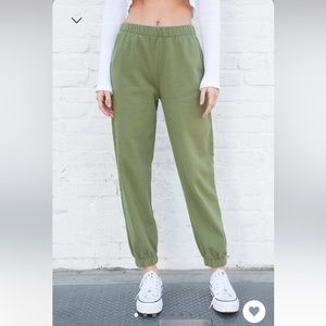 Matcha Green Rosa Sweatpants Brandy Melville